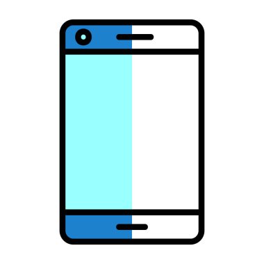 Akıllı telefon simgesinin vektör illüstrasyonu 
