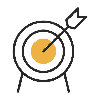 Basit düz hedef vektör çizimi