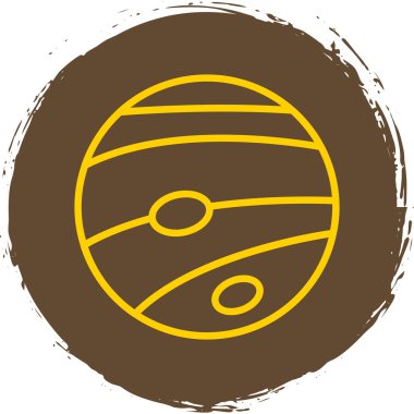 Neptün Web simgesi vektör çizimi