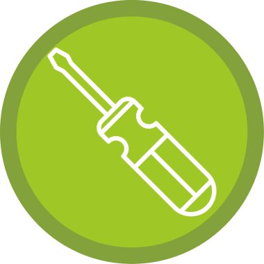 tornavida aracı simge vektör illüstrasyon tasarımı