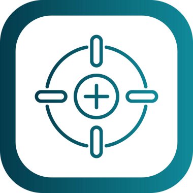 Basit düz ayarlama simgesi çizimi