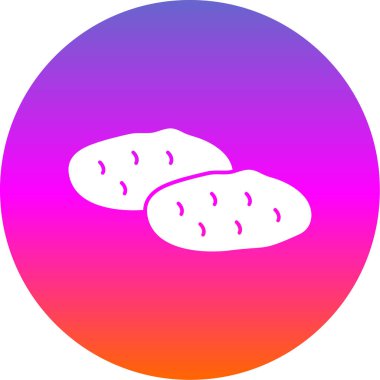 Patates. Web simgesi basit illüstrasyon 