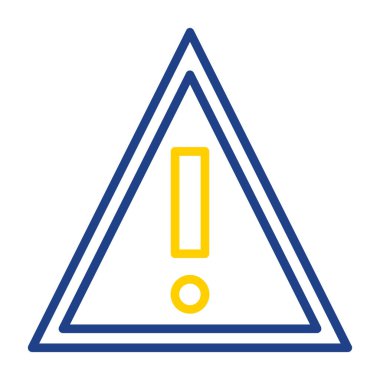 warning sign. web icon simple illustration