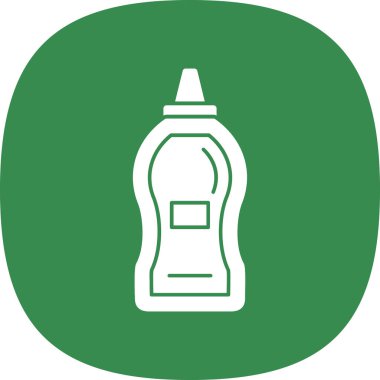 Hardal şişesinin vektör illüstrasyon simgesi 