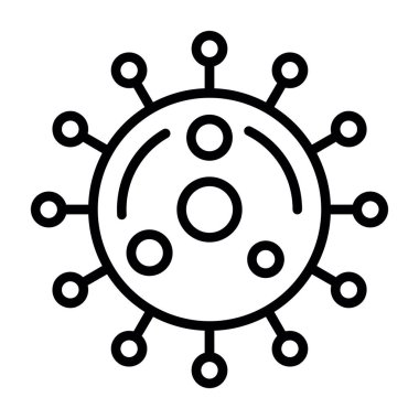 Virüs ikonu vektör illüstrasyonu