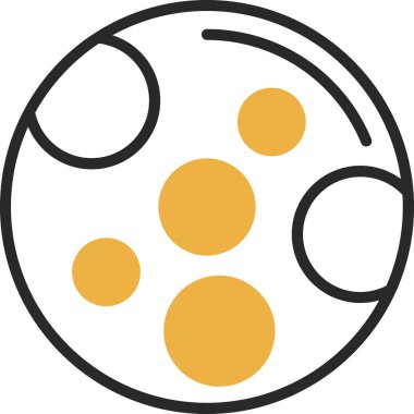 Ay simgesi, vektör illüstrasyonu basit tasarım