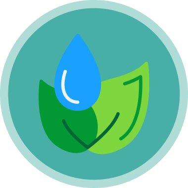 Yaprak simgesi vektör çizimi yalıtılmış