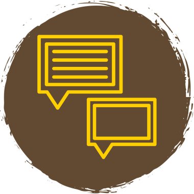 Konuşma baloncukları simgesi, vektör illüstrasyonu