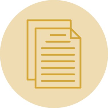 Belge. Web simgesi basit tasarım