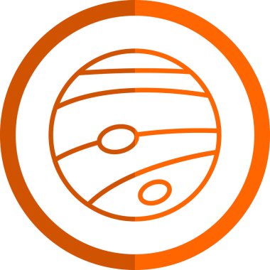 Neptün Web simgesi vektör çizimi