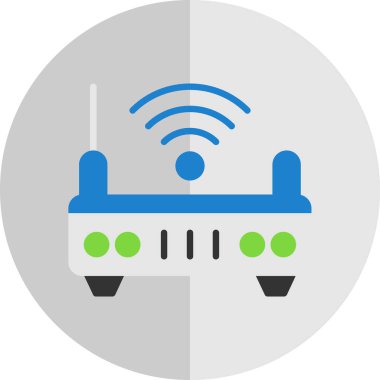 wifi internet yönlendirici vektör çizimi 