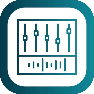 Dengeleyici. Web simgesi basit illüstrasyon 