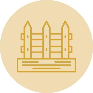 Çit. Web basit illüstrasyonu