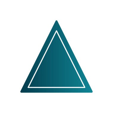 üçgen logo şablon vektör çizimi