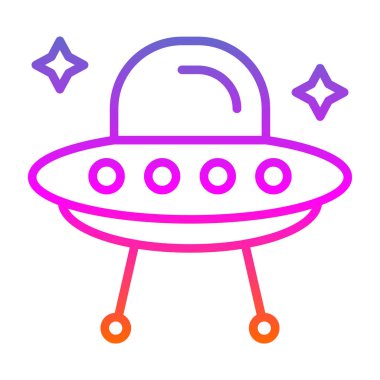 Uzaylı simgesi, vektör illüstrasyonu