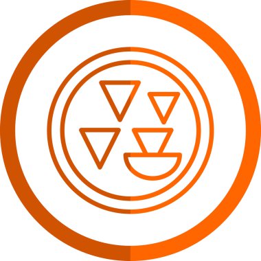 Pusula. Web simgesi basit tasarım