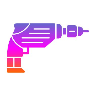 Sondaj makinesi ikon vektör çizimi