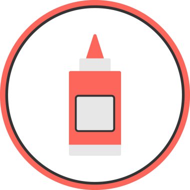 Yapıştırıcı web simgesi, basit vektör illüstrasyonu