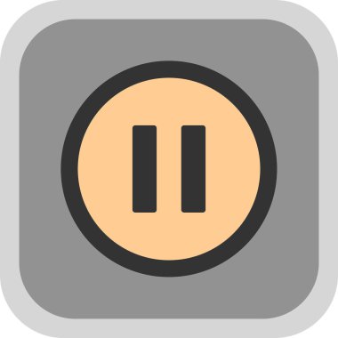 pause button. web simple illustration