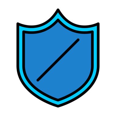 kalkan simgesi, vektör illüstrasyonu basit tasarım