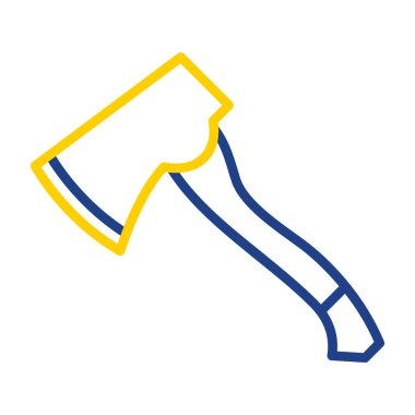 Balta simgesi, çizgi film tarzı. vektör illüstrasyonu                 