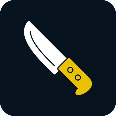 Bıçak düz simgesi, vektör illüstrasyonu 