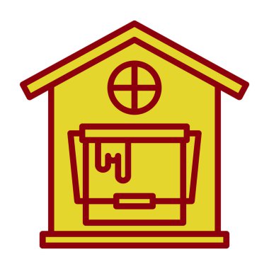 ev binası baca vektör illüstrasyon tasarımı ile