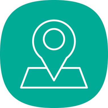 konum pin simgesi, vektör illüstrasyonu 