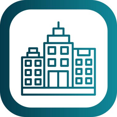 modern yapı web simgesi, vektör illüstrasyonu