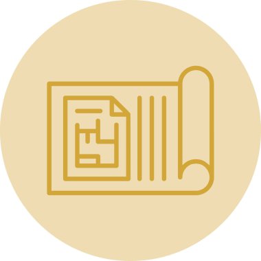 Şablon simgesi, vektör illüstrasyonu basit tasarım