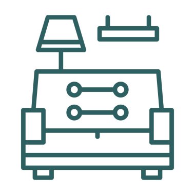 Modern bir simgenin vektör illüstrasyonu