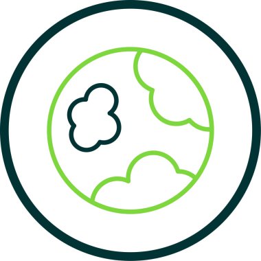 Dünya gezegeni. Web simgesi basit illüstrasyon                   