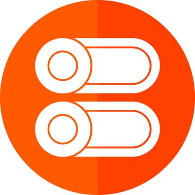 Pil simgesinin vektör illüstrasyonu