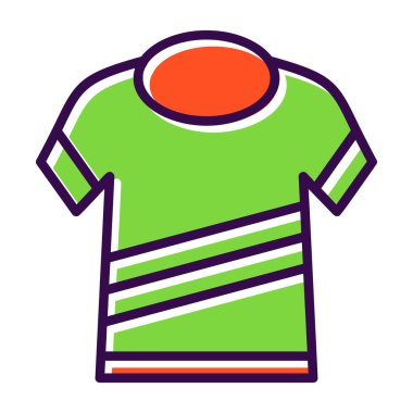 tshirt simgesi vektör illüstrasyonu