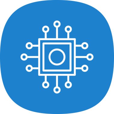 İşlemci, işlemci vektör simgesi