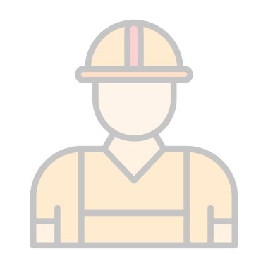 Miğfer vektör illüstrasyonlu mimar. 