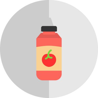 yiyecek düz vektör simgesi