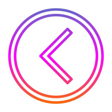 Yön ok simgesi, vektör illüstrasyonu