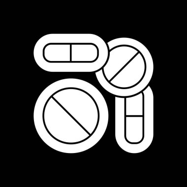 hap kapsül vektör simgesi