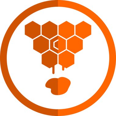 Basit Bal simgesi, vektör illüstrasyonu