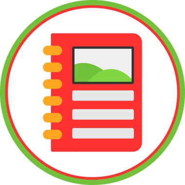 Tek bir dosya simgesinin vektör illüstrasyonu