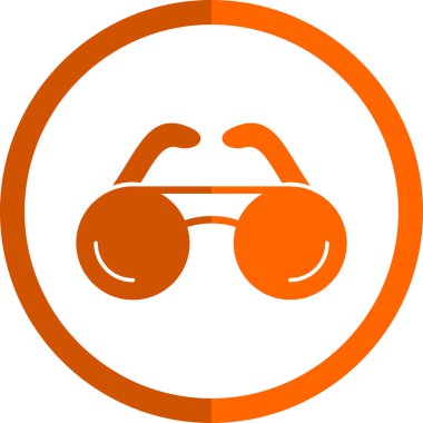 gözlük simgesi, vektör illüstrasyonu 