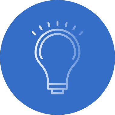 Ampul simgesi web basit illüstrasyon