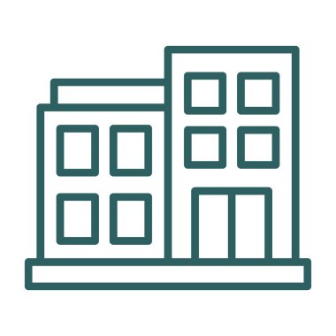 modern yapı web simgesi, vektör illüstrasyonu