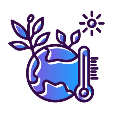 eko simge vektör illüstrasyonu