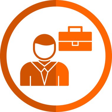 Yönetici simgesi. Basit vektör illüstrasyonu