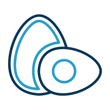 Yumurta Simgesi, Vektör illüstrasyonu 