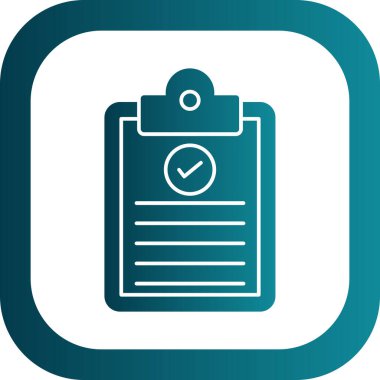 Basit düz pano simgesi vektör çizimi 