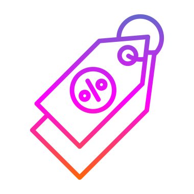 Fiyat Etiketi simgesi, vektör illüstrasyonu basit tasarım