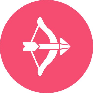 Archer ve ok simgesinin vektör illüstrasyonu